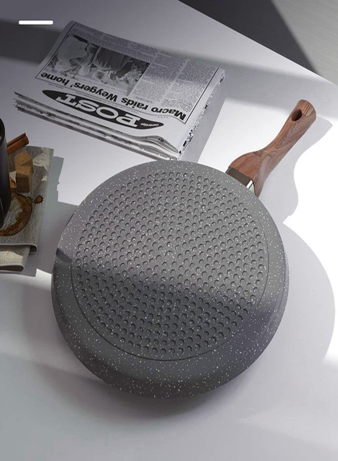 Topyond Crepe Pan, Nonstick Dosa Pans, Aluminum Alloy Griddle Pans, Pancake Pan with Anti-Scald Handle, Tawa Pan for Roti, Tortilla Warmer for Cooking Crepes, Pancakes, Tortillas Grey - Image 3